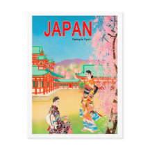 Japan tempel in de lente, geisha meisjes wandelen