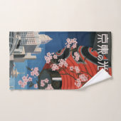 Japan Tokyo  Japans reisposter Bad Handdoek (Handdoek)