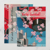 Japan Tokyo  Japans reisposter Kaart (Voorkant / Achterkant)