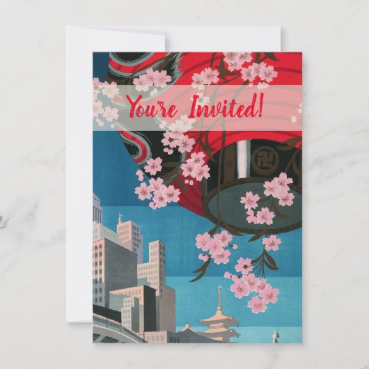 Japan Tokyo  Japans reisposter Kaart (Voorkant)