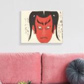 Japan - Traditionele Kabuki - rood1 - Canvas Afdruk (Insitu (Woonkamer))