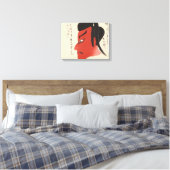 Japan - Traditionele Kabuki - rood2 - Canvas Afdruk (Insitu (Slaapkamer))