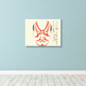 Japan - Traditionele Kabuki - rood3 - Canvas Afdruk (Insitu (Houten vloer))