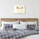 Japan - Traditionele Kabuki - roze - Canvas Afdruk (Insitu (Slaapkamer))