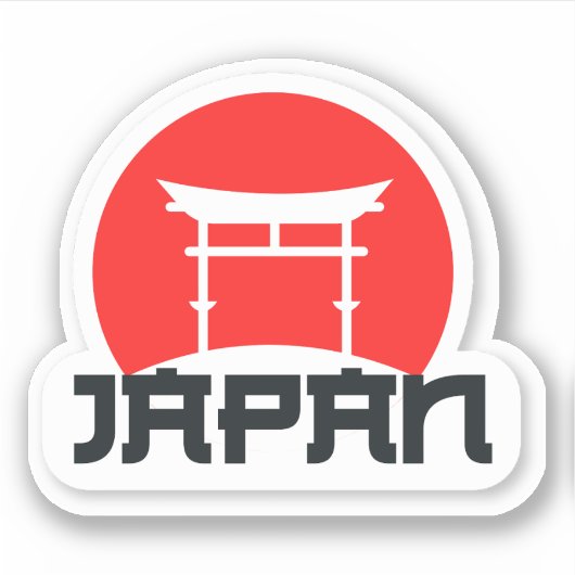 Japan Travel Vinyl Sticker (Voorkant)