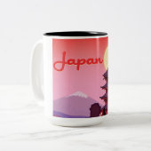 Japan Tweekleurige Koffiemok (Voorkant links)