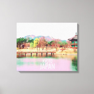 Japan van de Kyoto-landschapsreisposter Canvas Afdruk
