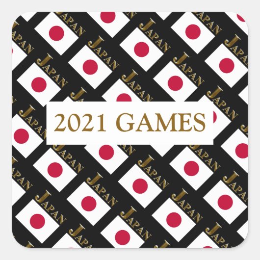 JAPAN VIERKANTE STICKER (Voorkant)