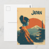 Japan vintage briefkaart (Voorkant / Achterkant)