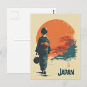 Japan vintage briefkaart (Voorkant / Achterkant)