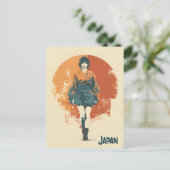 Japan vintage briefkaart (Staand voorkant)