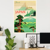 Japan vintage reisposter poster (Thuiskantoor)