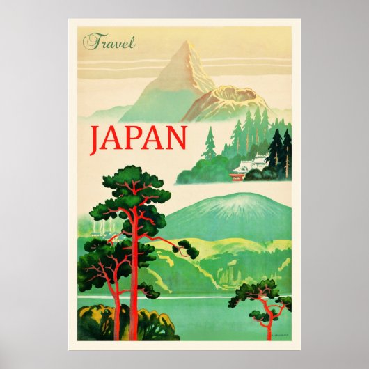 Japan vintage reisposter poster (Voorkant)