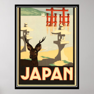 Japan Vintage Reisposter Poster