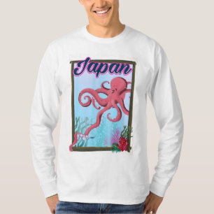 Japan vintage stijl reisposter t-shirt