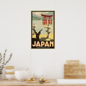 Japan Vintage Travel Poster (Keuken)
