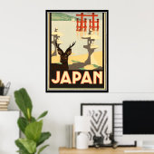 Japan Vintage Travel Poster (Thuiskantoor)