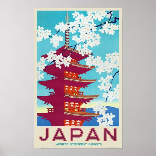 Japan Vintage Travel Poster 1930 (Voorkant)