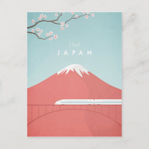 Japan Vintage Travel Poster - Art Briefkaart
