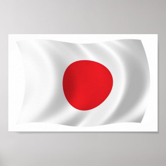 Japan Vlag Poster Print (Voorkant)