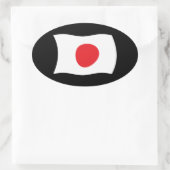 Japan Vlag Sticker (Tas)