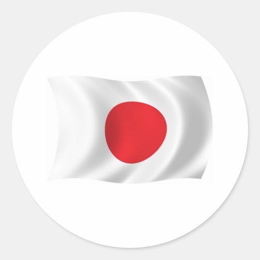 Japan Vlag Sticker (Voorkant)