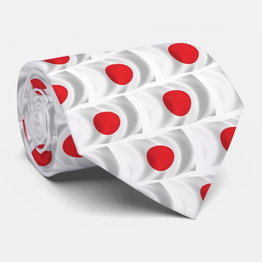 Japan Vlag Stropdas (Opgerold)