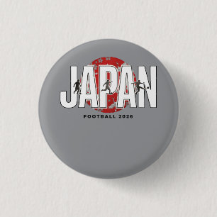 Japan Voetbal 2026 Fan Ondersteuning Voetbal Desig Ronde Button 3,2 Cm