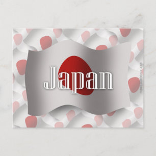 Japan Waving Flag Briefkaart