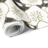 Japan Witte Bloemtuin Cadeaupapier (Rol Hoek)