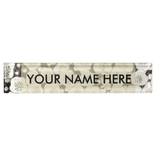 Japan Witte Bloemtuin Naambordje (Voorkant)