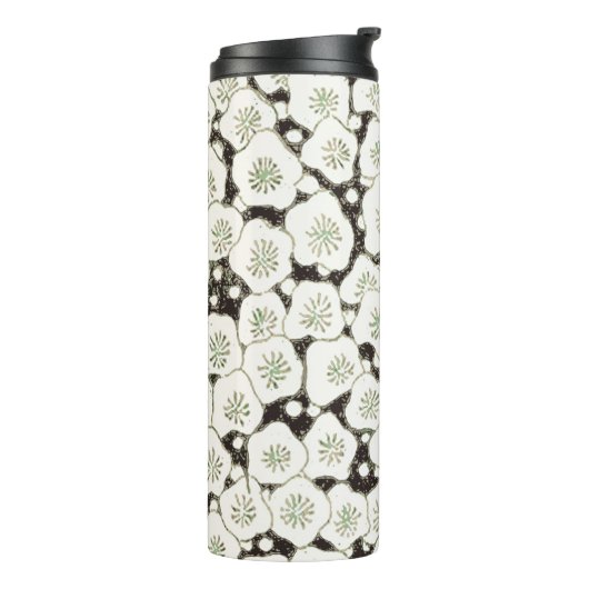 Japan Witte Bloemtuin Thermosbeker (Gedraaid links)