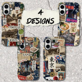 Japancore Collage Japans scrapbookkunst Case-Mate iPhone Case