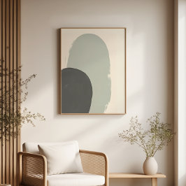 Japandi Abstract Plant Art Print Perfect Poster