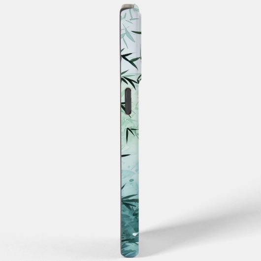 Japandi aquarel geïnspireerd bamboe kunst Case-Mate iPhone case (Achterkant / Rechts)