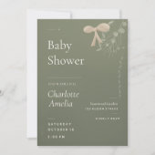 Japandi babyshower uitnodiging (Voorkant)