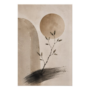Japandi botanische wandkunstposter – Wabi Sabi Perfect Poster