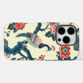 Japandi Floral William Morris Style iPhone Case (Achterkant (horizontaal))