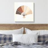 Japandi Folding Fan Abstract Balance Art Canvas Afdruk (Insitu (Slaapkamer))