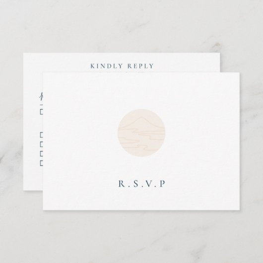 Japandi landschap maaltijden keuzes RSVP (Voorkant / Achterkant)