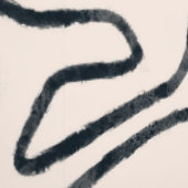 Japandi Minimalist Brush Stroke Pattern in Cream a Behang (Zoom)