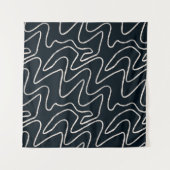 Japandi Minimalist Brush Stroke Pattern in Cream  Wandkleed (Voorkant)