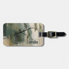 Japandi Mystic Peaks Bagagelabel