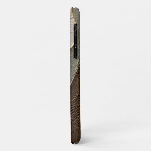 Japandi neutrale gestructureerde design Case-Mate iPhone case (Achterkant/links)