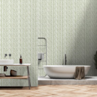 Japandi stijl sage geometrische elementen wallpape
