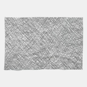 Japandi textuurstijl eenvoudige lijnen gekrabbel theedoek