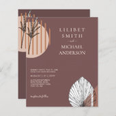 Japandi Trouwdag Scandinavisch Abstract Geometrisc (Voorkant / Achterkant)