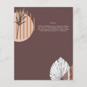 Japandi Trouwdag Scandinavisch Abstract Geometrisc (Achterkant)