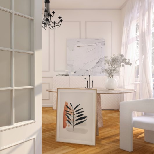 Japandi waterverf abstracte print