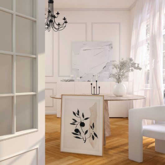 Japandi waterverf abstracte print muurkunst sets